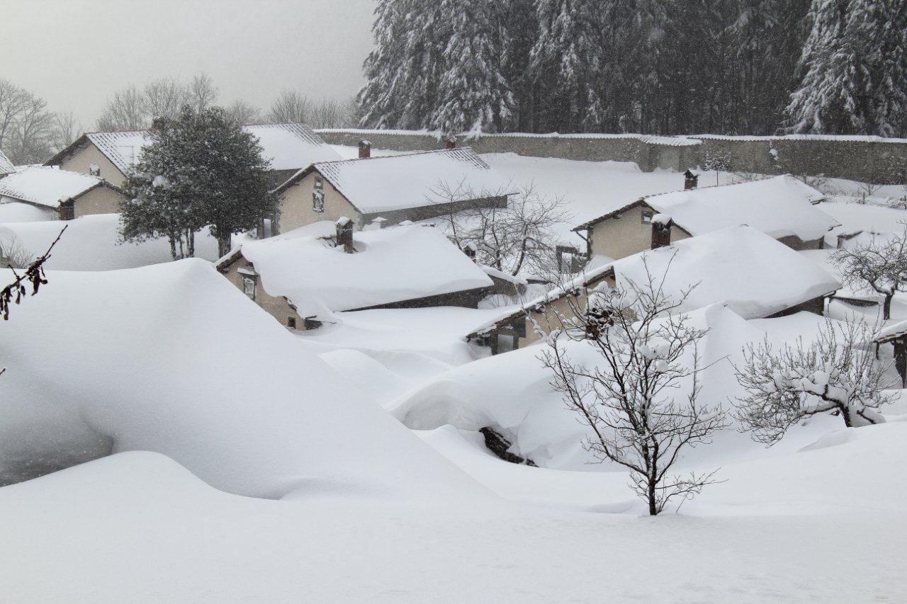 L''Eremo di Camaldoli sotto 2 metri di neve